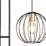 Торшер Quebec 10176/2 E27*60W Black/Brass (220V, шар, шарики)