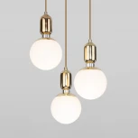 Подвесной светильник Eurosvet Bubble 50151/3 золото (220V, на проводе, шарики)