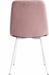 Стул CHILLY MAX / 1 шт. в упаковке (Велюр,Металл  /Розовый,Белый)