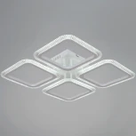 Потолочная люстра на штанге светодиодная с пультом  и ночным режимом Reluce 09838-0.3-04 WH (Умный дом) (220V)