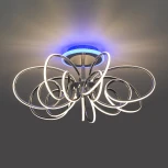 Потолочная люстра RGB на штанге Citilux Salma Smart CL224A171 (LED, 220V, голосовое управление, пульт управления, управление смартфоном, умный дом - Алиса, Маруся, Экосистема Сбер)