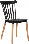 Стул обеденный THEO (ножки светлый бук, цвет черный (B-03))