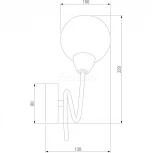 Бра Eurosvet Whitney 30133/1 хром