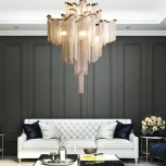 Подвесная люстра Ava Chain Atlantis Chandelier D60 Золото ImperiumLoft 40,278 (179867-22)
