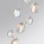 Подвесная люстра каскадная Odeon Light Mussels 5039/7 черный/перламутровый/металл/стекло G9 7*40W (220V, на проводе)