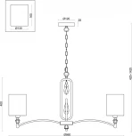 Подвесная люстра Freya Riverside FR1007PL-08BS