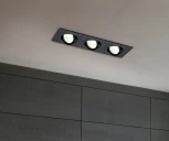 Встраиваемый светильник Atom GU10 3x50Вт Maytoni Technical DL024-2-03B (220V)