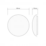 Светодиодный светильник потолочный 36Вт 6000К Lumin'arte Startrek C06LLW36W