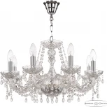 Подвесная люстра Bohemia 112 112/8/195 Ni V0300 (220V, подвески, на цепи, подсвечник, свеча)