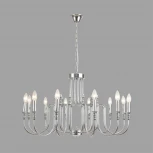 Подвесная люстра Lumion Suana 8317/12 хром/металл E14 12*40W 220V (на цепи, подсвечник, свеча)