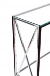 Консольный стол AllConsoles 1031-CB_S clear черный муар, серебряный