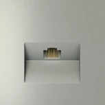 Розетка Ethernet RJ-45 (сталь) Voltum S70 VLS060105