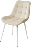 Обеденный стул M-City ХОФМАН, цвет бежевый #H06, велюр / белый каркас 4 шт./1 к