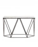 Консоль Stool Group Авалон 122*41 серый мрамор сталь темный хром УТ000036336