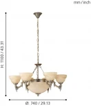 Подвесная люстра Eglo Marbella 85858 (220V, на цепи)