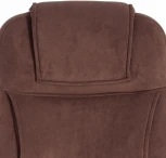 Кресло BERGAMO хром (22) флок , коричневый, 6 Tetchair 19372