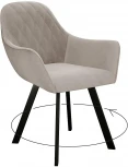 Стул 240 поворотный, Z128 бежевый, ножки черные Dikline 00-00062352