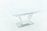 Стол Фоджа, Стекло, 160см, Белый, Аврора
