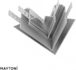 Угол-соединитель 45° Exility встраиваемый под ГКЛ 12,5мм, белый Maytoni Accessories for tracks TRA034CLS-42.12W