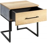 Тумба прикроватная R-Home Loft Дуб натур/Бетон