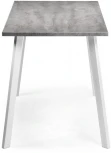 Стол Notta Тринити Лофт 140 25 мм бетон / белый матовый 489659