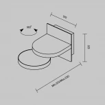 Настенный светильник светодиодный Maytoni Flap MOD354WL-L12W3K (220V)