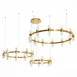 Подвесная люстра Gemina SL6007.203.54 Латунь/Прозрачный LED 54*2,5W 4000K