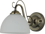 Бра Escada Essay 1x40Вт E27, металл/стекло, бронза, белый матовый плафон (220V)