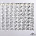 Подвесная люстра светодиодная APL LED Sicilia SH06.70.A.Ni.4000 (220V, хрусталь, на тросе)