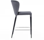 Стул полубарный Albert, бархат светло-серый 26 /опора конус Top Concept ALBERT 78293