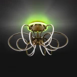 Потолочная люстра RGB на штанге Citilux Salma Smart CL224A162 (LED, 220V, голосовое управление, пульт управления, управление смартфоном, умный дом - Алиса, Маруся, Экосистема Сбер)