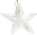 Светодиодная гирлянда Feron CL25 48609 занавес Звездочки 2*1м + 3м 220V мультиколор, статичная, c питанием от сети, прозрачный шнур