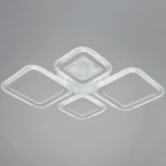 Потолочная люстра на штанге светодиодная с пультом  и ночным режимом Reluce 09838-0.3-2+2 WH (Умный дом)