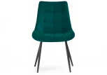 Стул на металлокаркасе sidra green / black