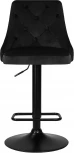 Стул барный DOBRIN JOSEPH BLACK (черный велюр (MJ9-101)) 5021_BlackBase-LM BLACK, цвет сиденья черный (MJ9-101), основания