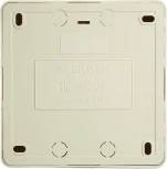 Розетка 4-х местная с заземлением (слоновая кость) Stekker София 49509