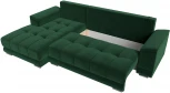 Диван угловой НордСтар левый угол (Зеленый/Велюр) Лига Диванов арт.121108L