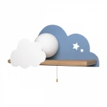 Настенный светильник Loft It Axel 10134 Blue (для детской, 220V, выключатель, шар)