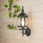 Настенный фонарь уличный Elektrostandard Farola GL 1001U черное золото