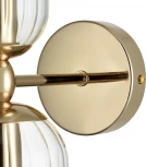 Бра Lumion Kassia 6586/2W золото/прозрачный, металл/стекло E14 2*40W 220V