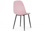 Стул Woodville на металлокаркасе Lilu pink / black 15118