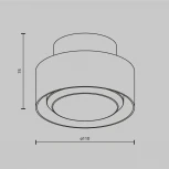 Потолочный светильник Maytoni Space C092CL-GX53-B (220V, круглые)