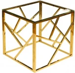 Журнальный стол Garda Decor GY-ET2051214GOLD (Золото/Прозрачный)