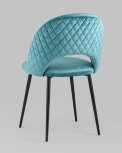 Стул велюр с ромбами сине-зеленый Stool Group УТ000025814