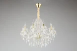 Подвесная люстра Koletta APL.755.13.10 (220V, хрусталь, подвески, на цепи, свеча)
