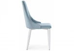 Стул Woodville на металлокаркасе Kora light blue / white 15095