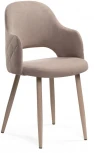 Стул Woodville на металлокаркасе Гутрид ромбы сзади капучино 507225