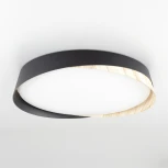 Потолочный светильник RGB круглый Citilux Bonny CL754351G Черный+Клен LED с пультом (220V, круглые)