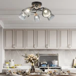 Потолочная люстра на штанге Arte Milano AMALFI 322610/5 BK+FG (220V)