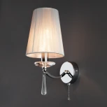 Бра Eurosvet Valery 60079/1 хром (220V, подвески, выключатель)